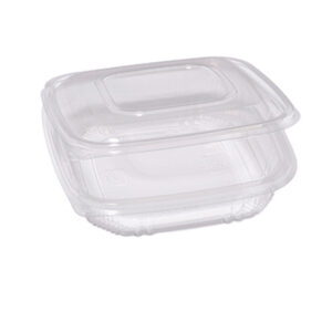 CONTENITORI IN PP - CON COPERCHIO INCERNIERATO - 18,5 X 18,5 X 3,7 CM - CUKI PROFESSIONAL - PACK 50 PEZZI 90553