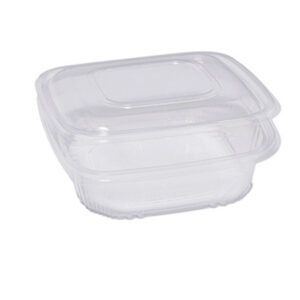 CONTENITORI IN PP - CON COPERCHIO INCERNIERATO - 18,5 X 18,5 X 5,2 CM - CUKI PROFESSIONAL - PACK 50 PEZZI 90567
