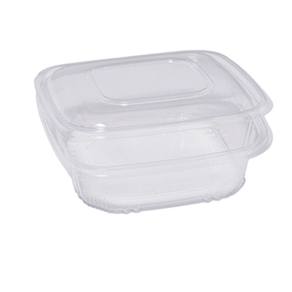 CONTENITORI IN PP - CON COPERCHIO INCERNIERATO - 18,5 X 18,5 X 5,2 CM - CUKI PROFESSIONAL - PACK 50 PEZZI 90567