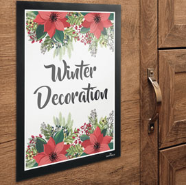CORNICE ADESIVA - DURAFRAME WALLPAPER - A4 - 21X29,7 CM - NERO - DURABLE 86905