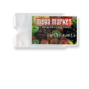 BUSTA PORTA CARD - 5,8X8,7 CM - 1 TASCA - TRASPARENTE - SEI ROTA 89442