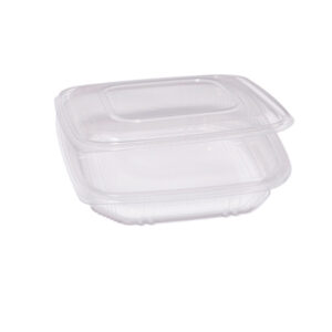 CONTENITORI IN PP - CON COPERCHIO INCERNIERATO - 21,5 X 21,5 X 3,4 CM - CUKI PROFESSIONAL - PACK 50 PEZZI 93194