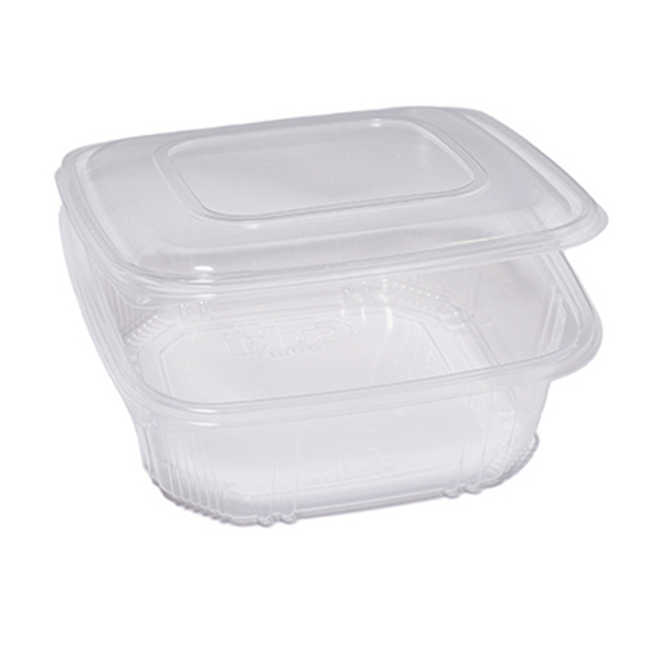 CONTENITORI IN PP - CON COPERCHIO INCERNIERATO - 21,5 X 21,5 X 6,9 CM - CUKI PROFESSIONAL - PACK 50 PEZZI 90554
