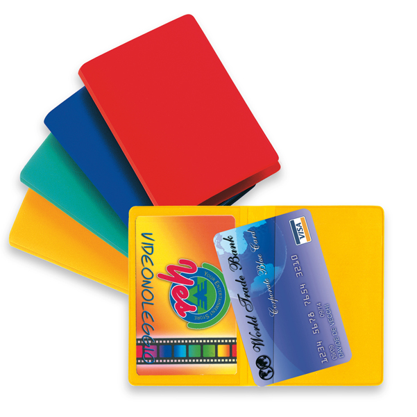 BUSTA PORTA CARD - 5,8X8,7 CM - 2 TASCHE - COLORI ASSORTITI - SEI ROTA 89445