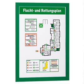 CORNICE MAGNETICA DURAFRAME  - A4 - 21X29,7 CM - VERDE - DURABLE 67824