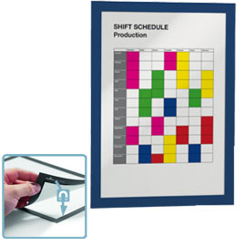 CORNICE ESPOSITIVA DURAFRAME  - A4 - 21X29,7 CM - BLU - DURABLE 65243