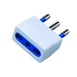 ADATTATORE SEMPLICE CON SPINA 2P+T 16A - PRESA BIPASSO 10-16A - MKC 62608