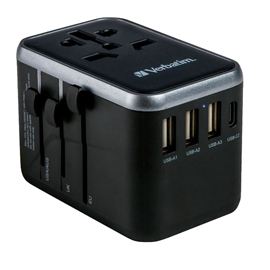 ADATTATORE DA VIAGGIO UTA-04 PD61W / QC / 3XUSB / 2XTYPE-C VERBATIM VERB49546