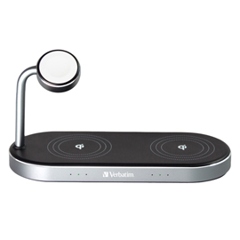VERBATIM SUPPORTO DI RICARICA WIRELESS 3-IN-1 WCS-03 VERB49557