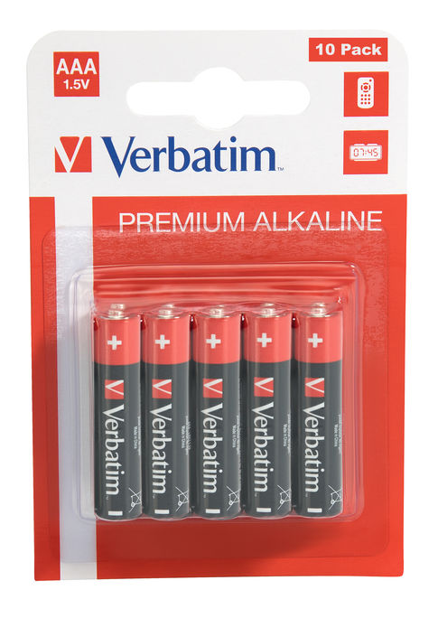 VERBATIM - BLISTER 10 PILE ALKALINE MINISTILO AAA - 49874 VERB49874