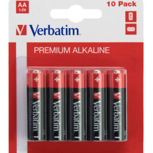 VERBATIM - BLISTER 10 PILE ALKALINE STILO AA - 49875 VERB49875