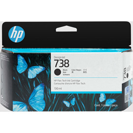 HP CARTUCCIA INK DESIGNJET 738 NERO -130ML HP498N4A