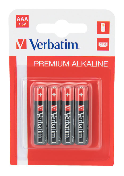 VERBATIM - SCATOLA 4 PILE ALKALINE MINI STILO AAA - 49920 VERB49920