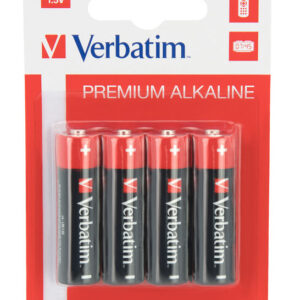VERBATIM - SCATOLA 4 PILE ALKALINE STILO AA - 49921 VERB49921