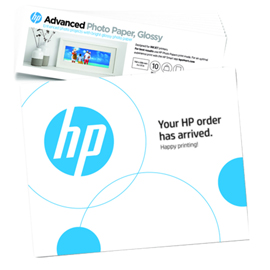 HP - CONFEZIONE DA 10 FOGLI DI CARTA ORIGINALE FOTOGRAFICA HP ADVANCED - LUCIDA - 250 G/M2 - 49V51A HP49V51A