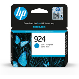 HP ORIGINALE - CARTUCCIA 924 - CIANO - 4K0U3NE HP4K0U3NE