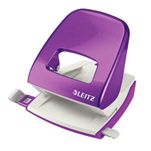 PERFORATORE 5008 NEW NEXXT WOW - PASSO 8 CM - MASSIMO 30 FOGLI - 2 FORI - VIOLA METALLIZZATO - LEITZ 75069