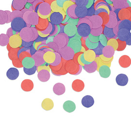 CORIANDOLI - D 2 CM - IN CARTA - COLORI ASSORTITI - BIG PARTY 94623