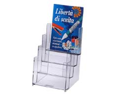 PORTADEPLIANT - POLISTIROLO TRASPARENTE - 16,5X24X14 CM - LEBEZ 37868