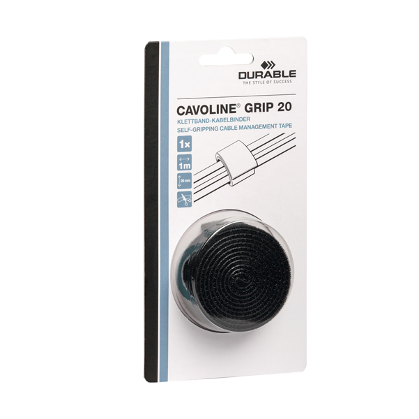 FASCETTE FERMACAVI CAVOLINE GRIP 20 - NERO - 100X2CM - DURABLE 90122