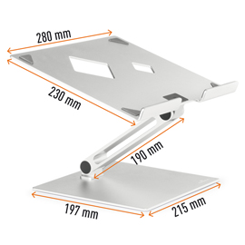 SUPPORTO ALZA NOTEBOOK RISE - DA 10'' A 17'' - DURABLE 97837