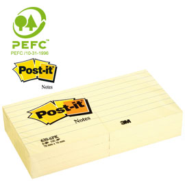 BLOCCO FOGLIETTI - GIALLO CANARY - 76 X 76MM - 100 FOGLI - POST IT 59117
