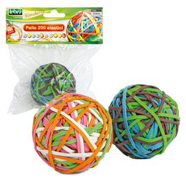 ELASTICI - D 5 CM - COLORI ASSORTITI - LEBEZ - SFERA DA 200 ELASTICI 57977