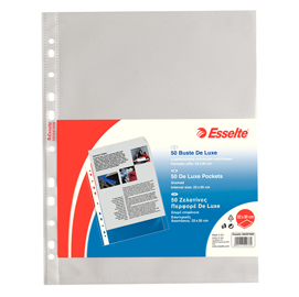 BUSTE FORATE F.U. 22x30 Antiriflesso - DeLuxe 148mc 50PZ. ESSELTE 45790
