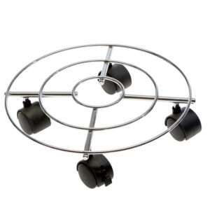 TROLLEY PORTAVASO IN ACCIAIO - D 30 CM - VERDEMAX 91935