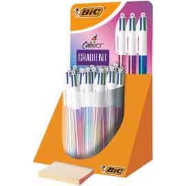 PENNA 4 COLOURS GRADIENT - COLORI ASSORTITI - BIC - EXPO 30 PEZZI 98780