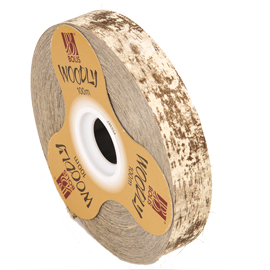 ROTOLO NASTRO WOODLY - CORTECCIA-AVORIO - 24MM X 100MT - BOLIS 82338