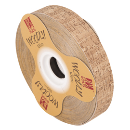ROTOLO NASTRO WOODLY - SUGHERO - 24MM X 100MT - BOLIS 82346