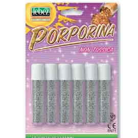 PORPORINA GLITTER - 2GR - ARGENTO - LEBEZ - CONF. 6 TUBI 46577