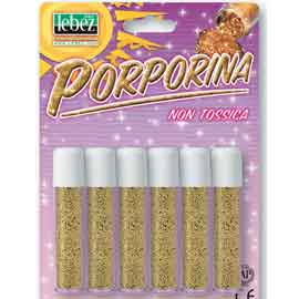 PORPORINA GLITTER - 2GR - ORO - LEBEZ - CONF. 6 TUBI 46578