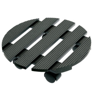 TROLLEY PORTAVASO IN WPC IDROREPELLENTE - D 30 CM - VERDEMAX 91936
