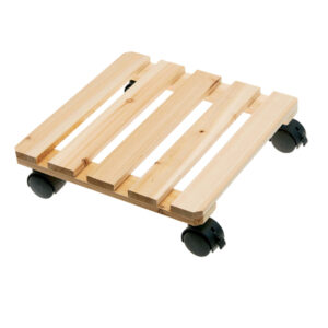 TROLLEY PORTAVASO IN LEGNO - 30 X 30 CM - VERDEMAX 91937