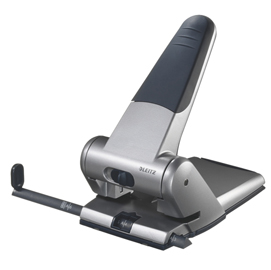 PERFORATORE 5180 - PASSO 8 CM - MASSIMO 65 FOGLI - 2 FORI - ARGENTO - LEITZ 49715