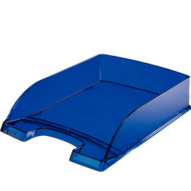 VASCHETTA PORTACORRISPONDENZA LEITZ PLUS STANDARD - 25,5X7X36 CM - BLU TRASPARENTE - LEITZ 53616