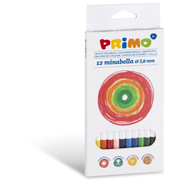 MATITE COLORATE MINABELLA DOPPIOCOLORE - DIAMETRO 3,8 MM - PRIMO - ASTUCCIO 12 PEZZI 82444