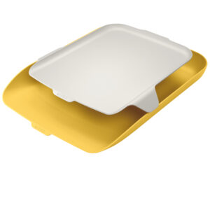 VASCHETTA PORTACORRISPONDENZA CON VASSOIO ORGANIZER COSY - GIALLO - LEITZ 92726
