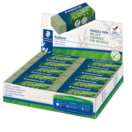 GOMMA ECO 526 - 65 X 23 X 13 MM - PER MATITA - VERDE - STAEDTLER - CONF. 20 PEZZI 102162