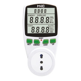 MISURATORE DI POTENZA E CONSUMI POWER EASY CON DISPLAY LCD - MKC 77586