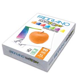 CARTA MULTIPAPER - A3 - 90 GR - FSC - BIANCO - FABRIANO - CONF. 500 FOGLI 57229