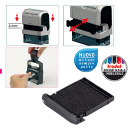 TAMPONE DI RICAMBIO 6-9440 - NERO - TRODAT - CONF. 2 PEZZI 80948