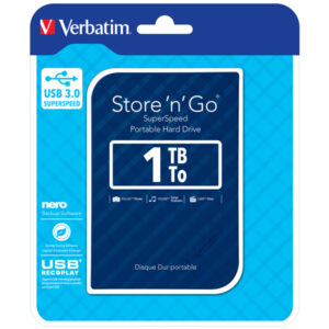 VERBATIM - USB 3.0 PORTATILE STORE 'N'GO 9,5MM DRIVE - BLU - 53200 - 1TB VERB53200
