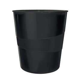CESTINO GETTACARTE LEITZ RECYCLE - ALTEZZA 32,4 CM - DIAMETRO 29 CM - 15 L - NERO - LEITZ 101797