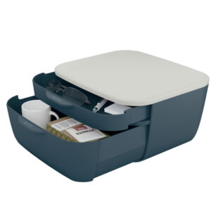 CASSETTIERA COSY - 2 SCOMPARTI - GRIGIO - LEITZ 92734
