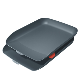 KIT DOPPIA VASCHETTA PORTACORRISPONDENZA COSY - GRIGIO - LEITZ 95286