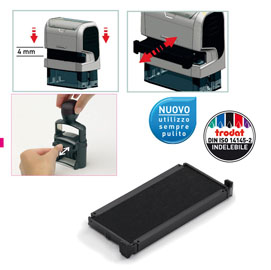 TAMPONE DI RICAMBIO 6-4914 - NERO - TRODAT - CONF. 2 PEZZI 80945