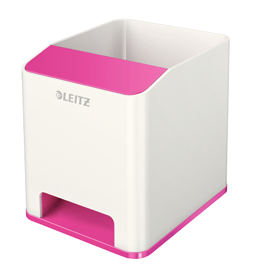 PORTAPENNE CON AMPLIFICATORE WOW - 9X10X10 CM - FUCSIA - LEITZ 80556